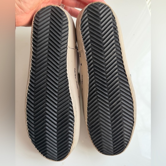 Golden Goose Hi Star Platform White & Navy Shoes - Picture 7 of 10